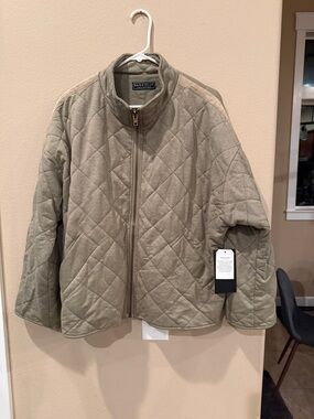 Bagatelle Quilted Zip Jacket - Olive